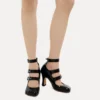 Animal Toe Three-Strap Shoe Animal Toe Three-Strap Shoe
