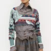 Broken Fair Isle Cropped Top Broken Fair Isle Cropped Top