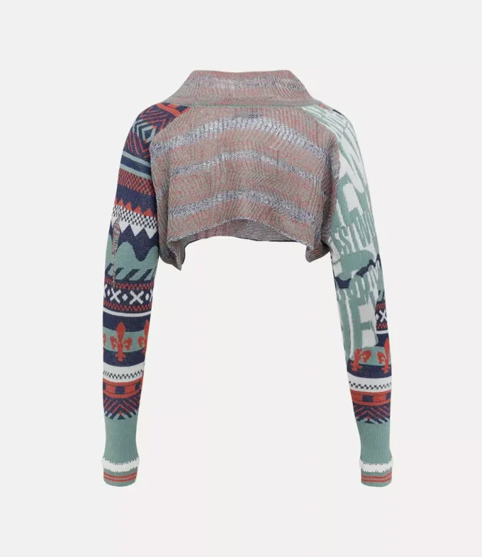 Broken Fair Isle Cropped Top Broken Fair Isle Cropped Top