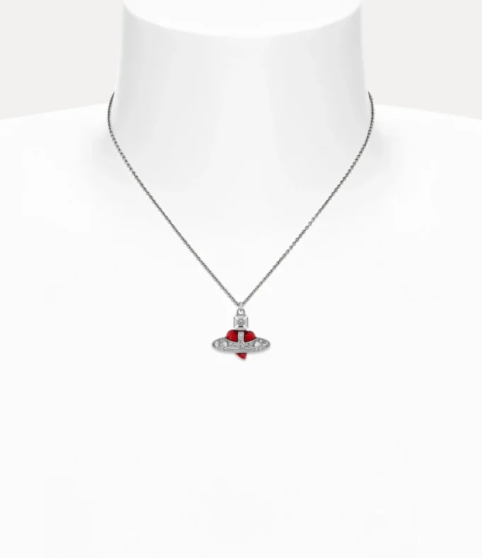 New Diamante Heart Pendant Necklace New Diamante Heart Pendant Necklace